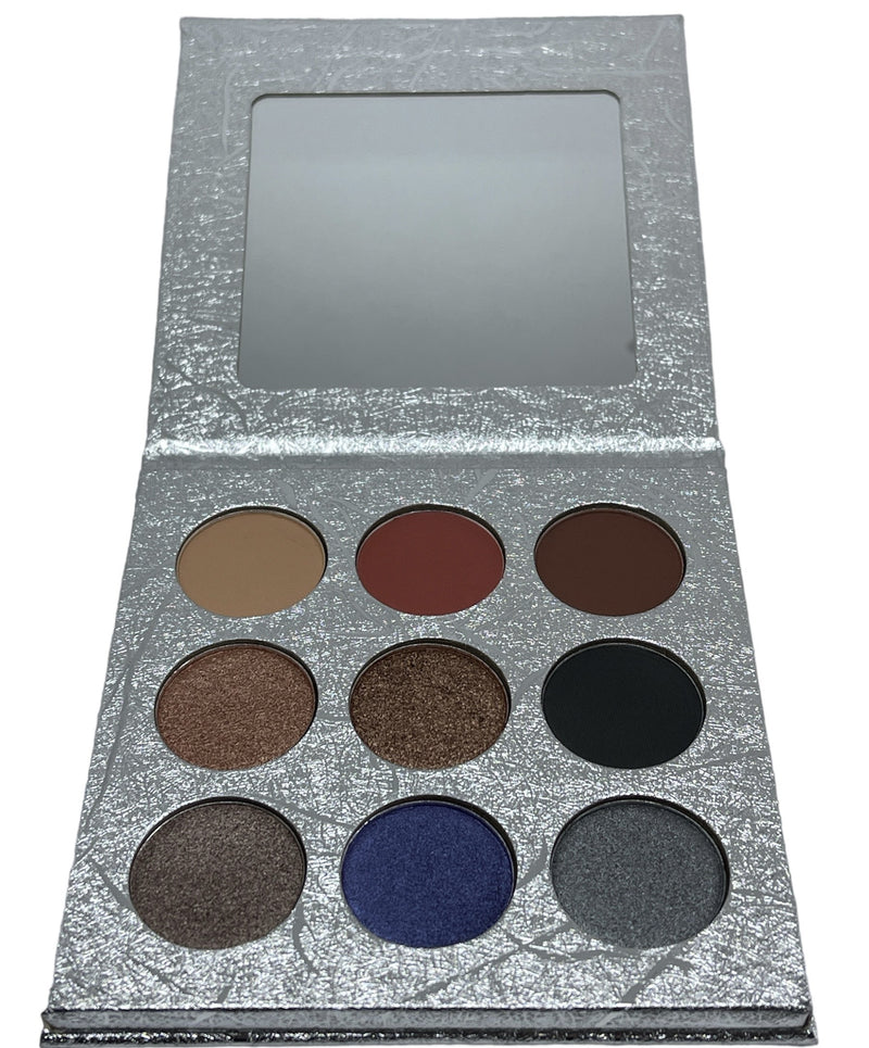 Exotika Beauty Assorted 9 Shade Brown and Grey Eyeshadow Palette Spontaneous