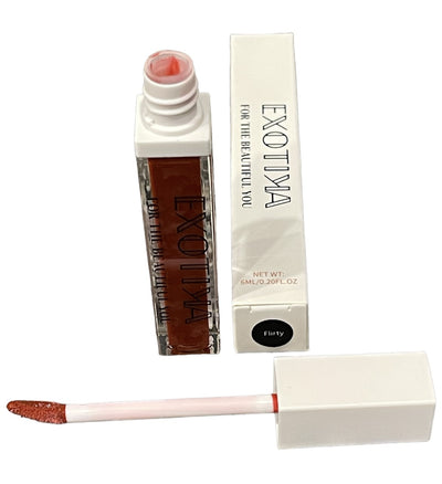 Exotika Beauty Red Lip Gloss Flirty