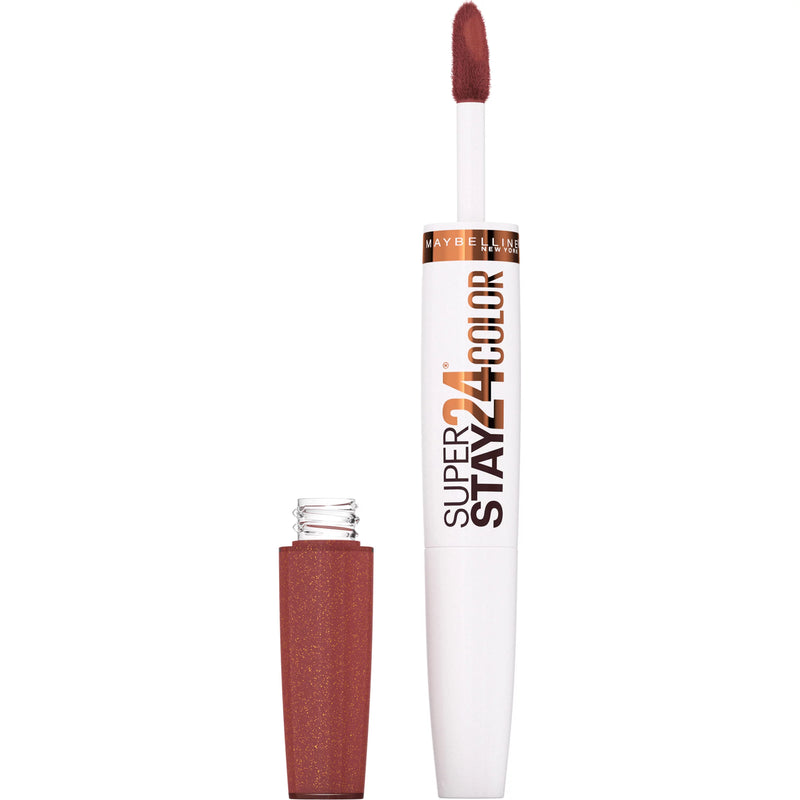 Maybelline SuperStay 24 2-Step Liquid Lipstick Makeup, Coffee Edition, Mocha Moves