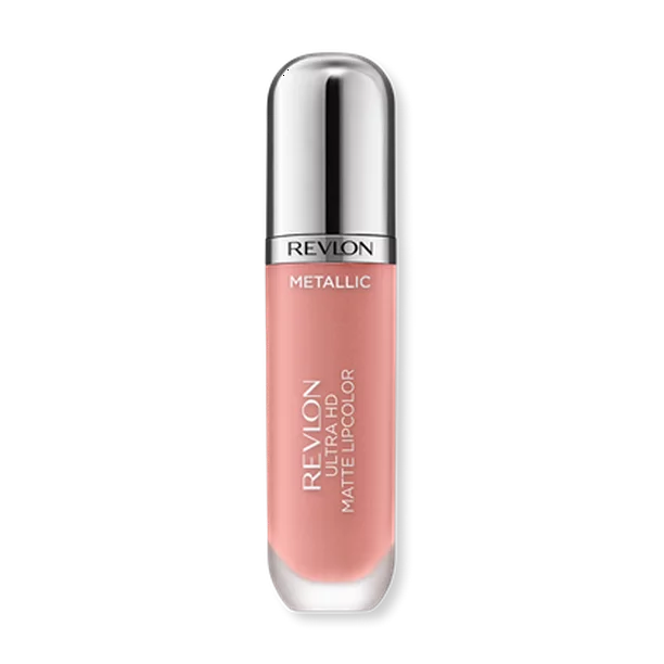 Revlon Ultra HD Metallic Matte Liquid Lipcolor, Liquid Lipstick, 100% Wax-Free, Gleam 690