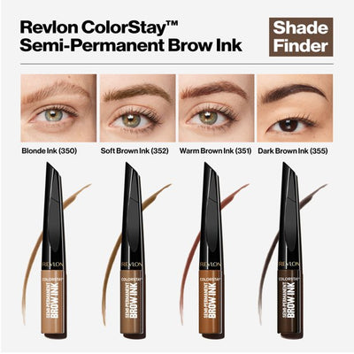 Revlon ColorStay Semi-Permanent Brow Ink, 351 Warm Brown Ink