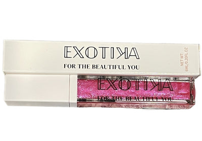 Exotika Beauty Hot Pink Glitter Lip Gloss Seduction